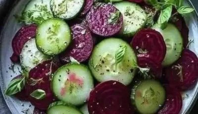 Cucumber Beetroot Salad