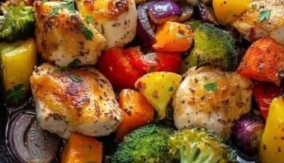 Healthy Roasted Chicken and Veggies