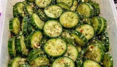 Garlic Cucumber Salad