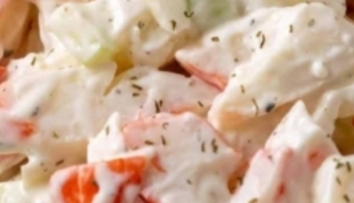 Creamy Seafood Salad with Imitation Crab