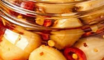 Sweet Heat Honey Pickled Garlic!No refined sugar