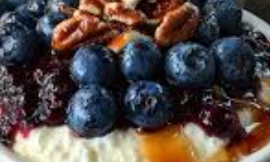 Baked Blueberry Cottage Cheese Breakfast Bowls