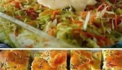 Golden Cabbage & Veggie Bake