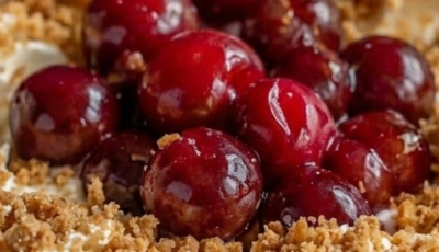 No-Bake Cherry Cheesecake Delight